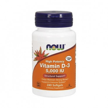 Now Vitamin D3 5000IU 240softgels